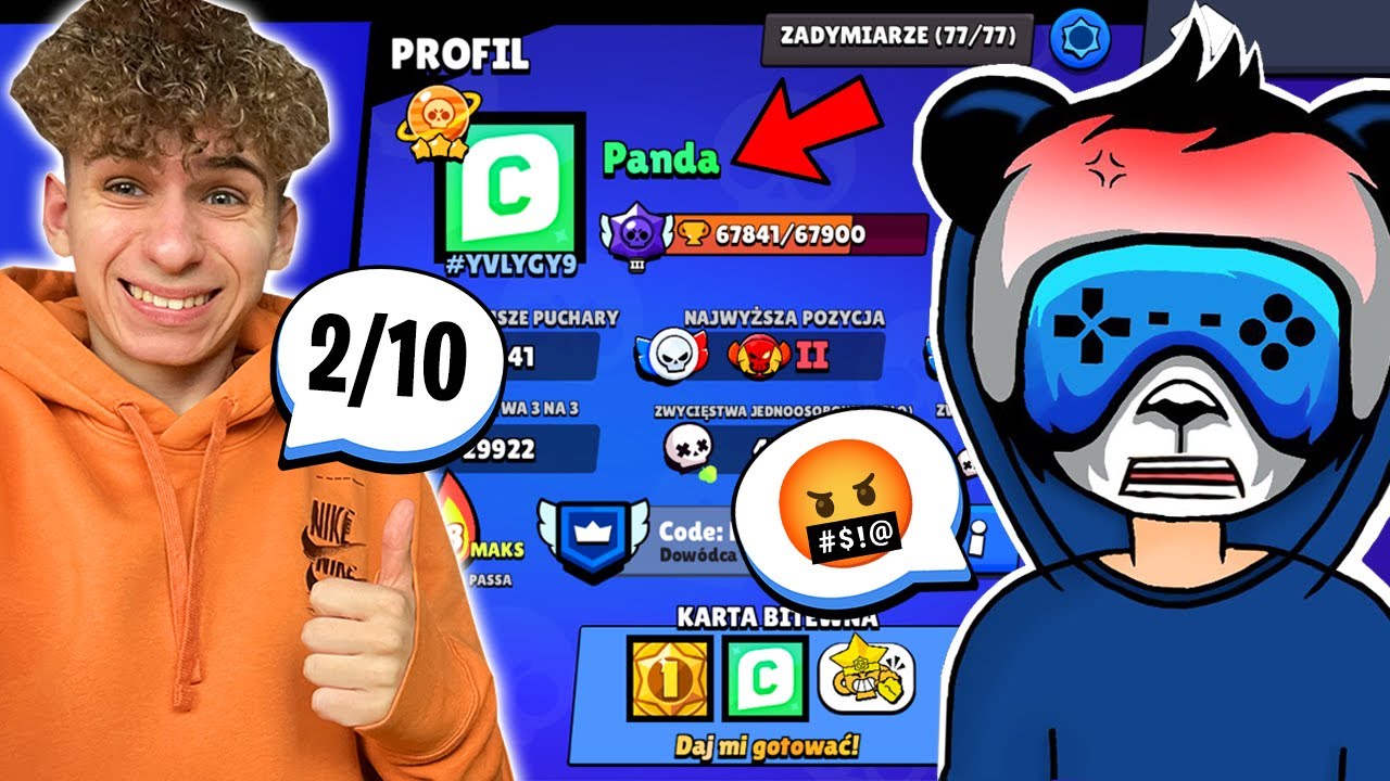 OCENIAMY WASZE KONTA w BRAWL STARS z PANDĄ! #1✅ KONTO MESSIEGO ISTNIEJE...?⚽