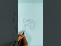 Easy Lotus flower drawing #drawing #shorts #easydrawing