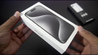 Unboxing iPhone 15 Pro White Titanium