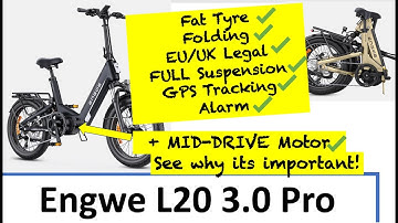 Why is a Mid-Drive eBike Better? -  Engwe L20 3.0 Pro Review