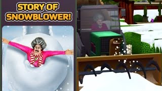 Scary teacher 3D gameplay | miss t's story of snowblower!  screenshot 3