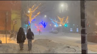 Intense Snowstorm in Montreal, QC, Canada – January 14th, 2024