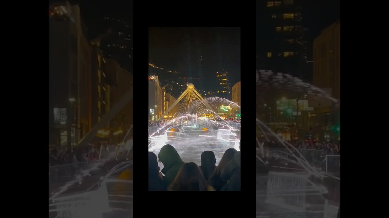 Andorra la Vella Fountain ⛲✨ | A Hidden Gem in Europe #europebycar #andorra #andorralavella