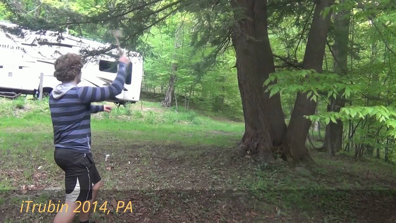 Axe Throwing: How to Throw to a target (tree) - YouTube