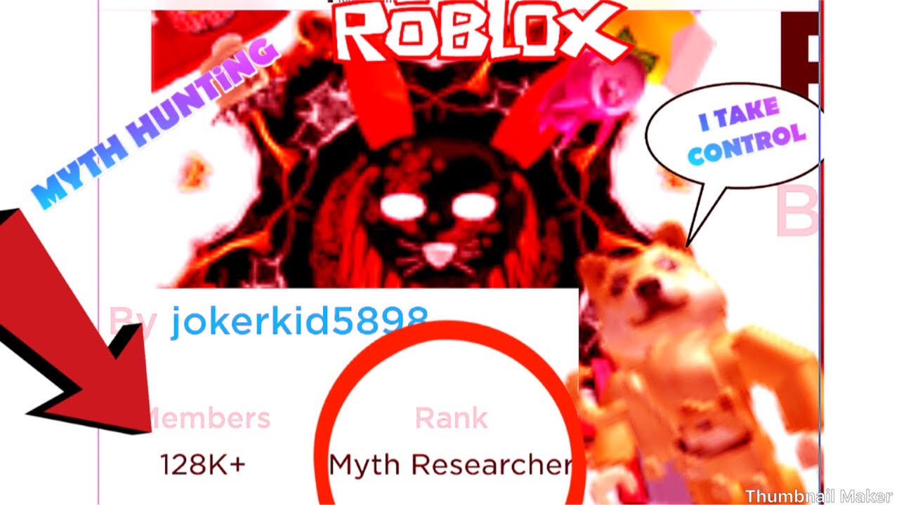 Roblox Myth Hunting Group Shout 100k Memebers Youtube - youtube denis roblox myths
