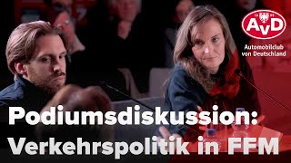 Podiumsdiskussion: Mit dem Fahrrad durch den Grüneburgweg - sieht so das Frankfurt von Morgen aus?