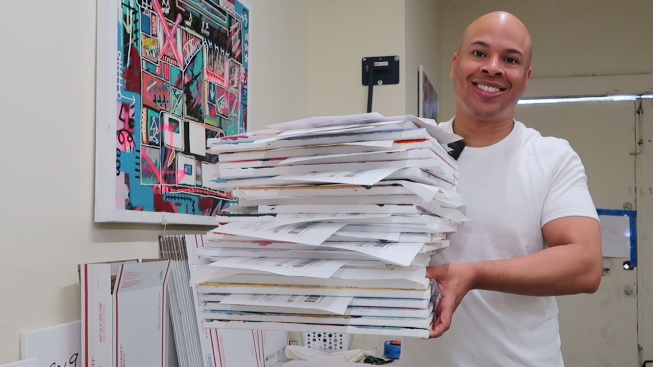 How To Package and Ship 40 Paintings - Sold on eBay Auctions