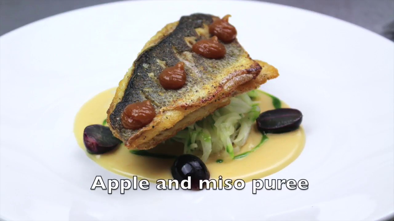 Sea Bass with Fennel and Apple Salad