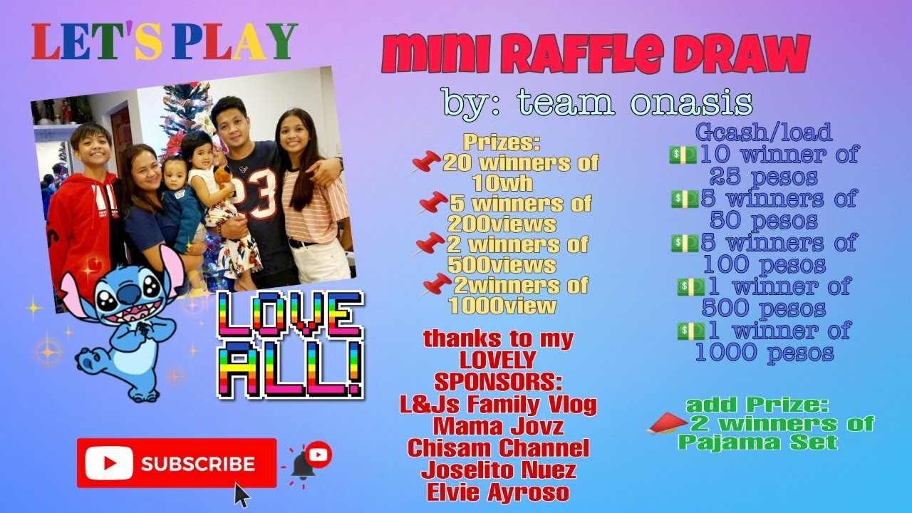 Mini Raffle Draw - YouTube