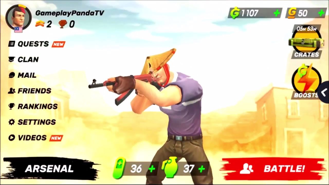 This GAME is so FUN  - Guns of Boom (Gameplay PandaTV)