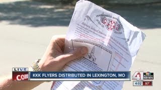 KKK fliers appear in Lexington, Kan.