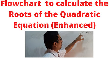 Flowchart to Calculate the Roots of a Quadratic Equation - Enhanced Explanation