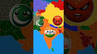 why china break pakistan and india friendship? #shorts #countryballs
