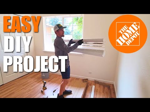 How to INSTALL Home Depot Wood Faux Blinds in 5 EASY Steps!