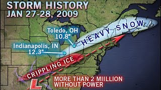 Detalles 2009 Ice Storm & Heavy Snow | Winter Storm Archive Guía