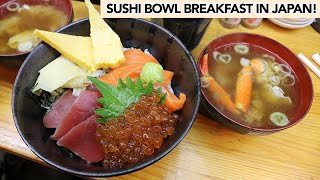 Sushi Bowl Breakfast in Tsukiji Market