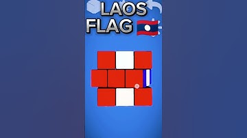 HOW TO MAKE LAOS FLAG ON 3/3 RUBIK