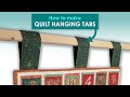 How to sew hanging tabs on a quilt 🔺A useful technique for hanging quilts of any size