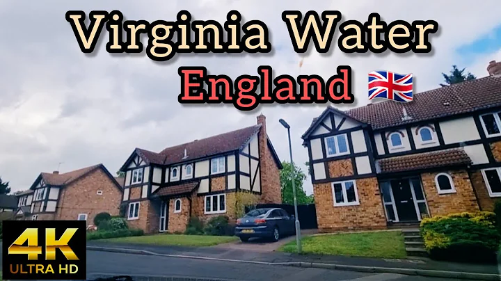 Virginia Water Posh town in Surrey England  - 4K