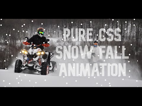 Pure CSS Snow