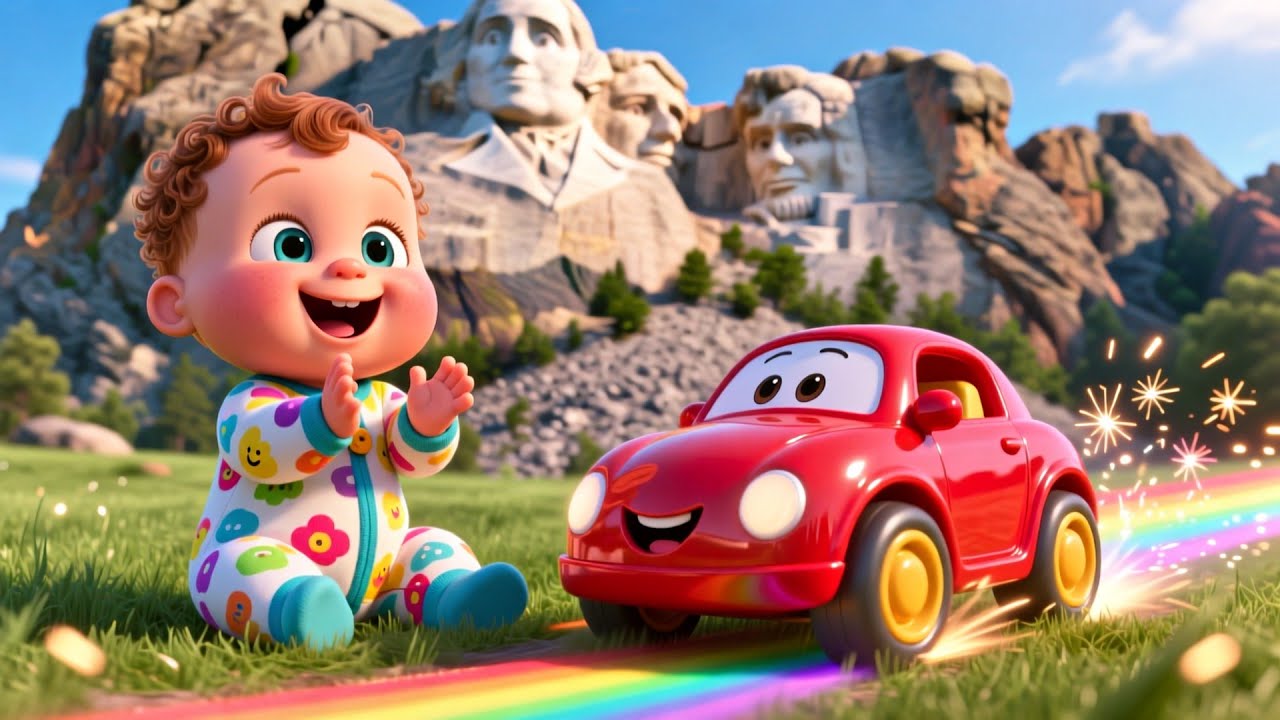 Mount Rushmore Baby Faces | Fun Nursery Rhyme Song for Kids