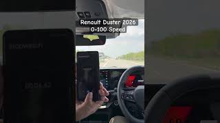 Renault Duster 0-100 speed test #renaultduster2026