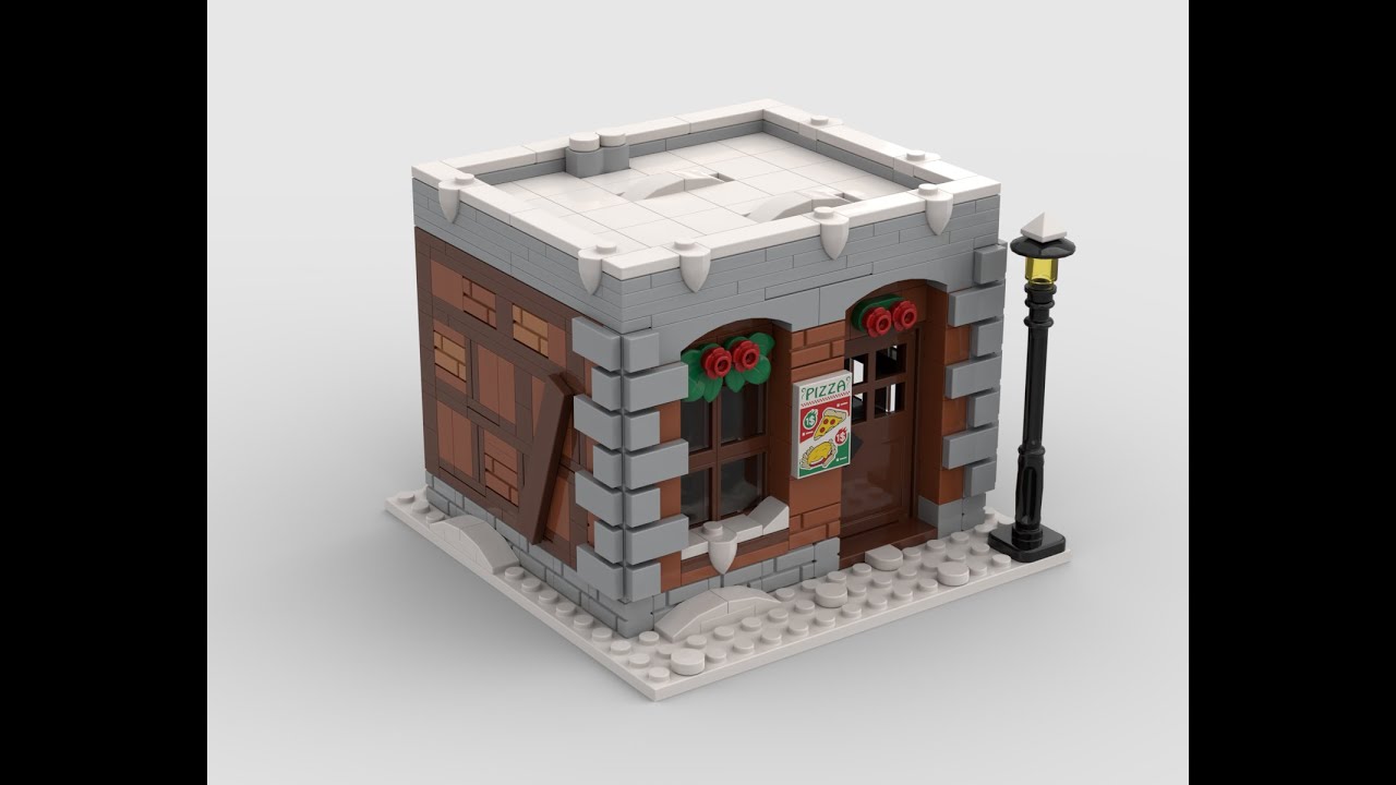 Winter Pizzeria – 621-Piece Winter Village Modular (Speedbuild) | TM-2025-001