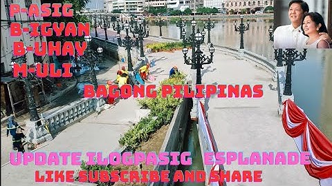 WOW ito na nangyari ngayon sa ESPLANADE ILOGPASIG RIVER project of FL Liza PBBM 