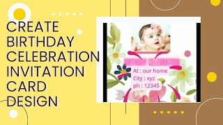 how to create a beautiful birthday party invitation card with your mobile phone screenshot 5