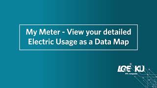 My Meter - View your detailed Electric Usage as a Data Map