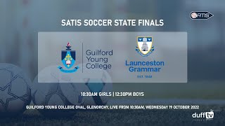 Guilford Young vs Launceston Grammar | SATIS Soccer State Finals 2022