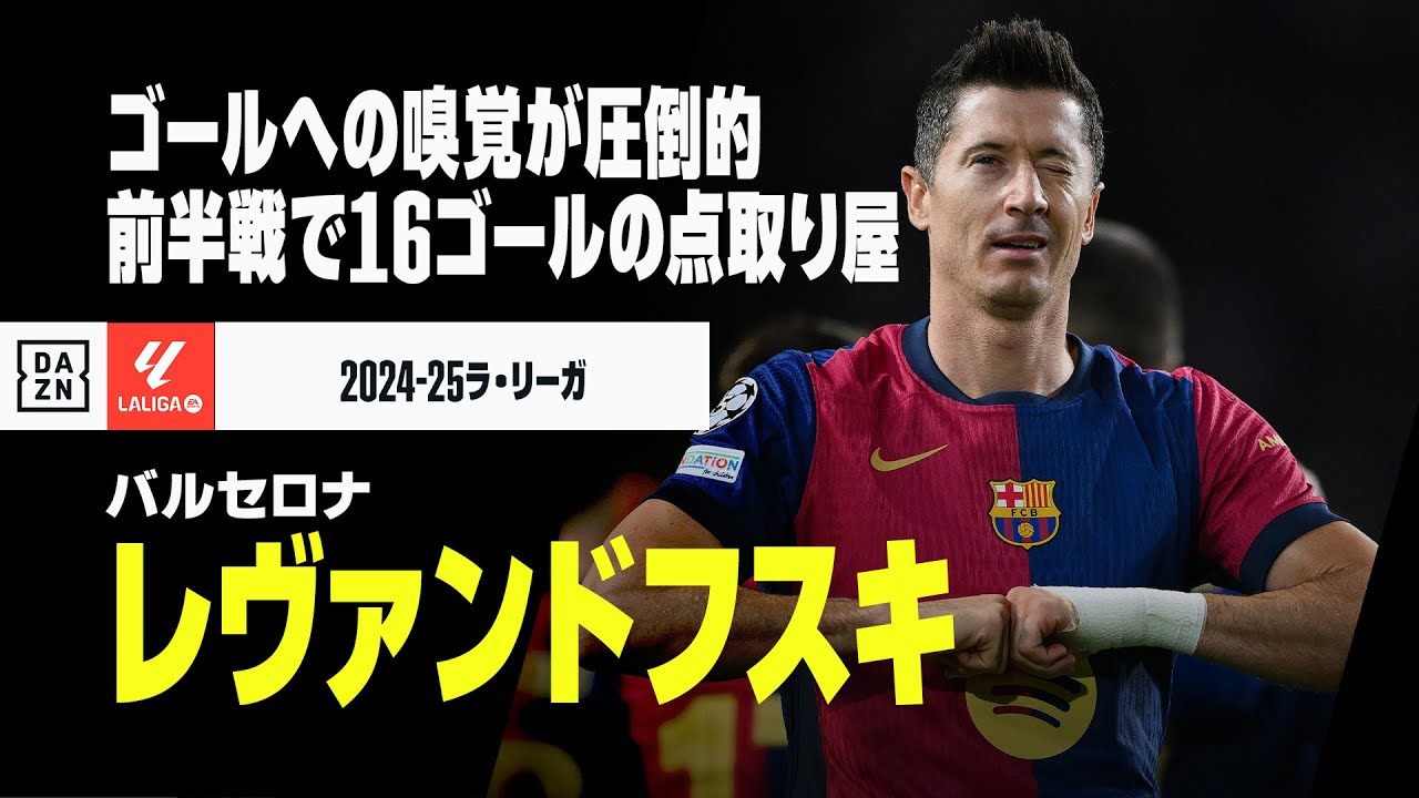 ハーフシーズンまとめ｜レヴァンドフスキ（バルセロナ）プレー集】得点