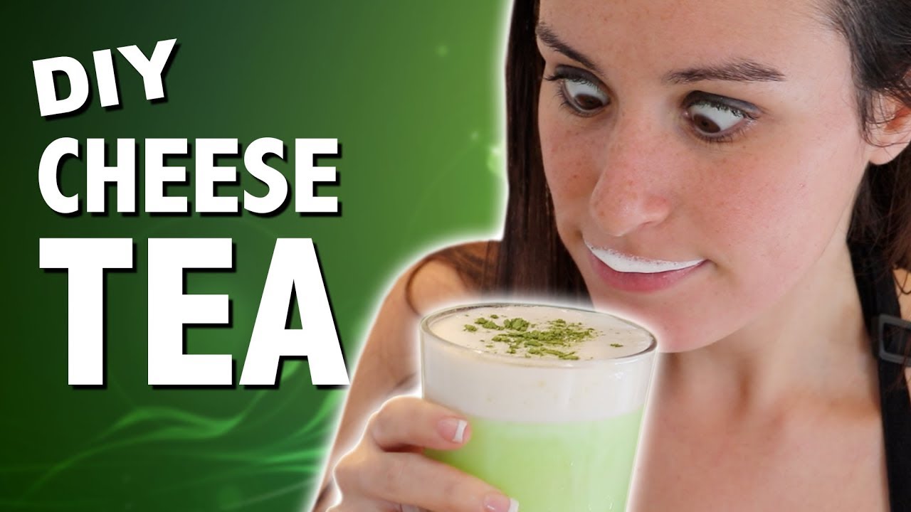 DIY CHEESE TEA - Feat. Mom | HellthyJunkFood