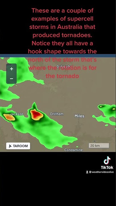 How to identify a tornado on radar! In australia - YouTube