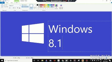 Drawing Windows 8.1 logo on MS Paint
