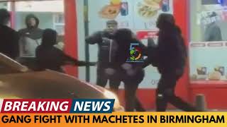 BREAKING NEWS: YOUTHS WITH MACHETES CLASH OUTSIDE CHICKEN SHOP IN BIRMINGHAM