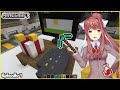 Monika en Build Battle-Minecraft x Doki Doki Literature Club