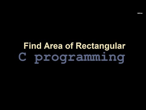 Program in C to Find Area of Rectangle, Calculate area of rectangle in C Language, Area of Rectangle