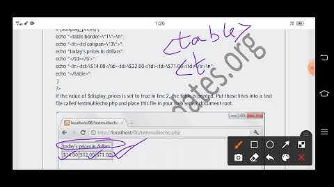 Code blocks and browser output