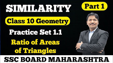 Similarity Practice Set 1.1 Geometry 10th Class | SSC board Maharashtra | Dinesh Sir