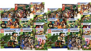 All Lego Minecraft 2021 Summer-Winter Sets Compilationcollection Speed Build Review