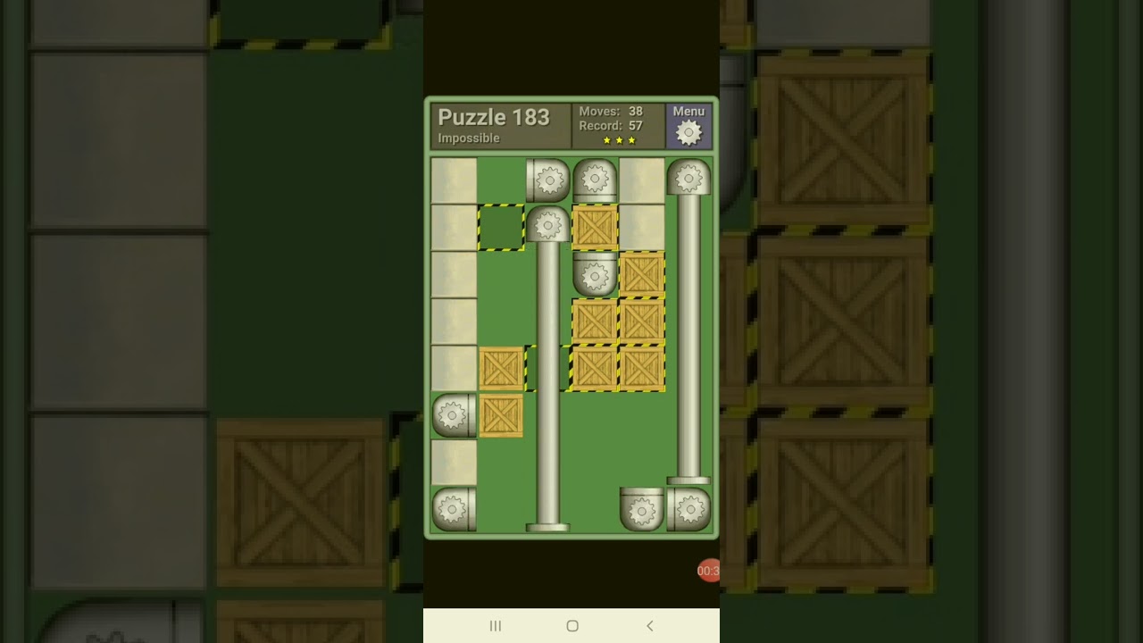 PUSHING MACHINE -- IMPOSSIBLE Puzzle 183 -- [57 moves] -- by qr637