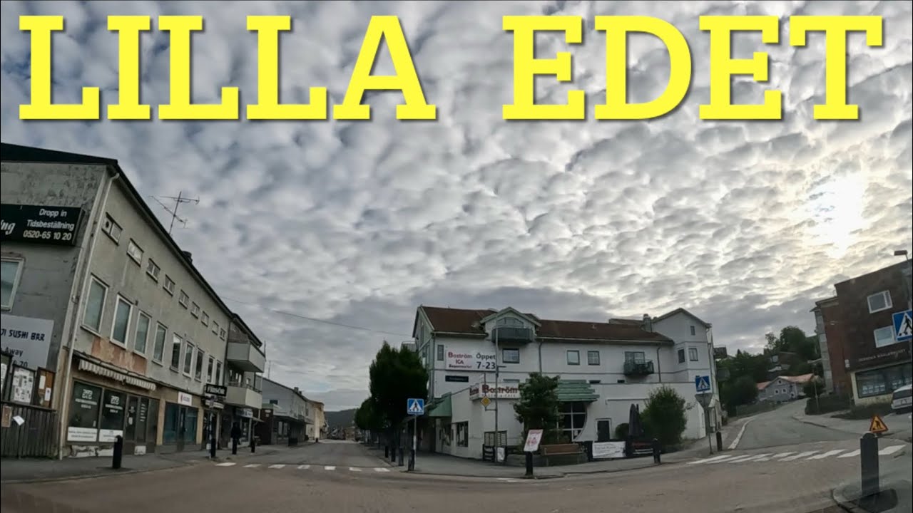 Lilla Edet. Sverige / Dashcam Video