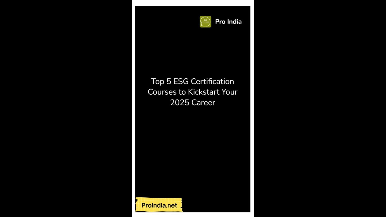 Top 5 ESG Certification courses