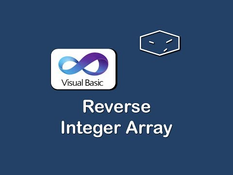reverse integer array in vb.net