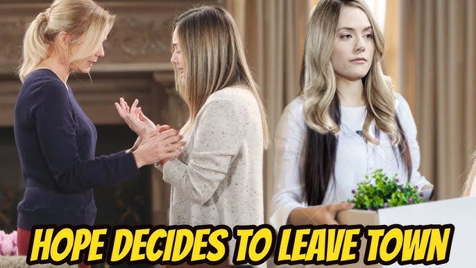 Hope decides to leave town The Bold and The Beautiful Spoilers - YouTube