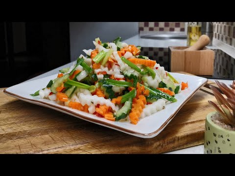 Вкуснейший САЛАТ с редькой! Самый ЗНАМЕНИТЫЙ японский салат ФУДЗИ, вкусно и полезно!
