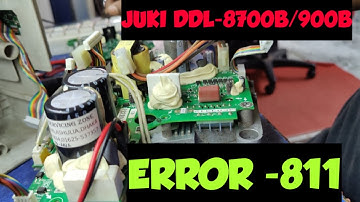 JUKI DDL-8700B/DDL900B ERROR-811 PROBLEM SOLUTION