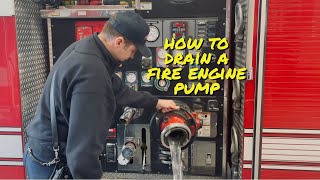 Draining Fire Apparatus Pumps