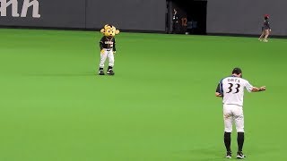 <2018.6.14阪神戦>トラッキーに活躍の場を譲ってあげた大田泰示